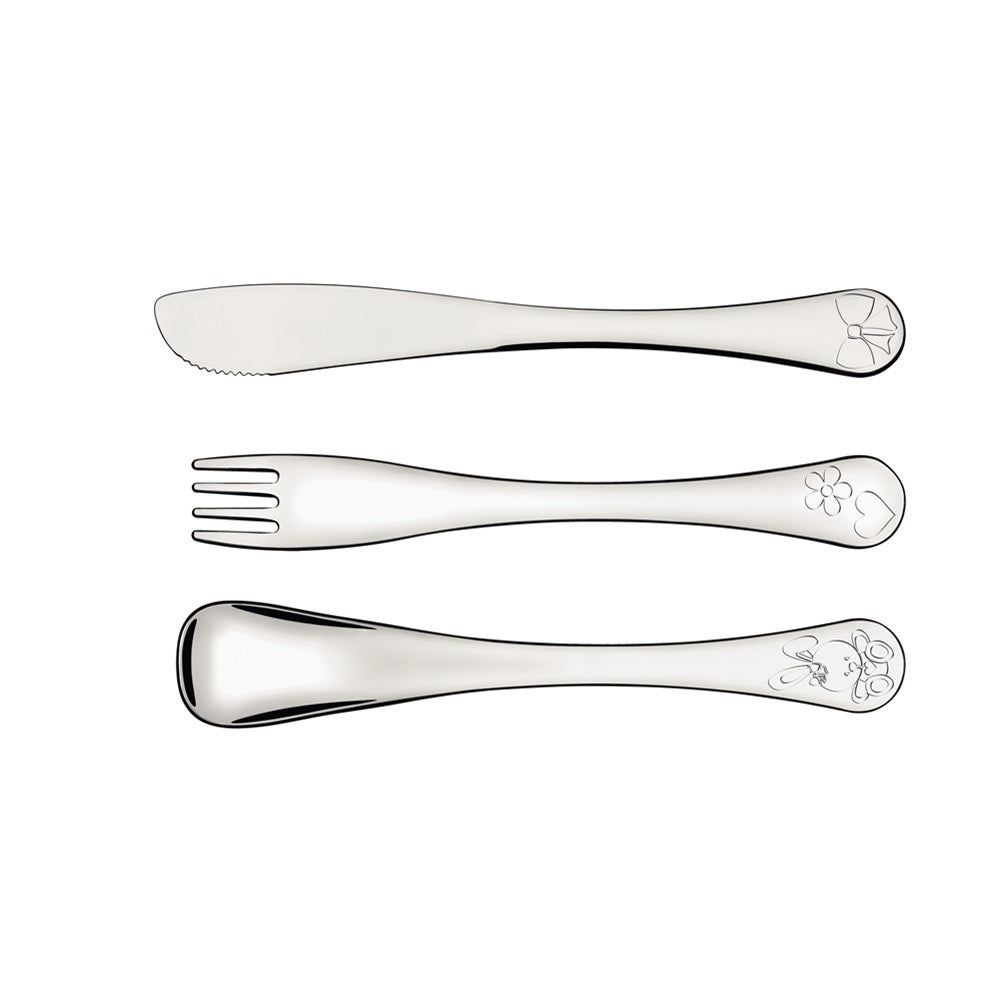 Tramontina Le Petit 3 Piece Stainless Steel Cutlery Set Girls - Robins Kitchen