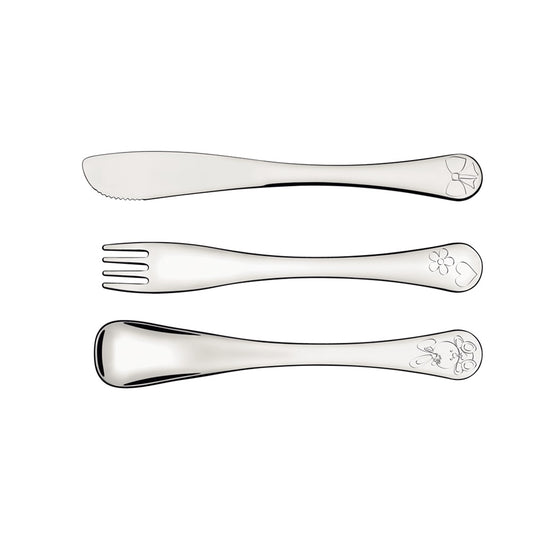 Tramontina Le Petit 3 Piece Stainless Steel Cutlery Set Girls - Robins Kitchen