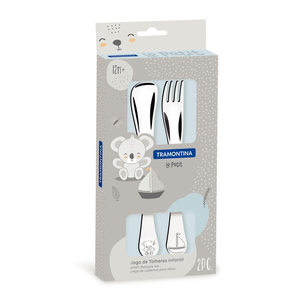 Tramontina Le Petit 2 Piece Stainless Steel Cutlery Set Boys - Robins Kitchen