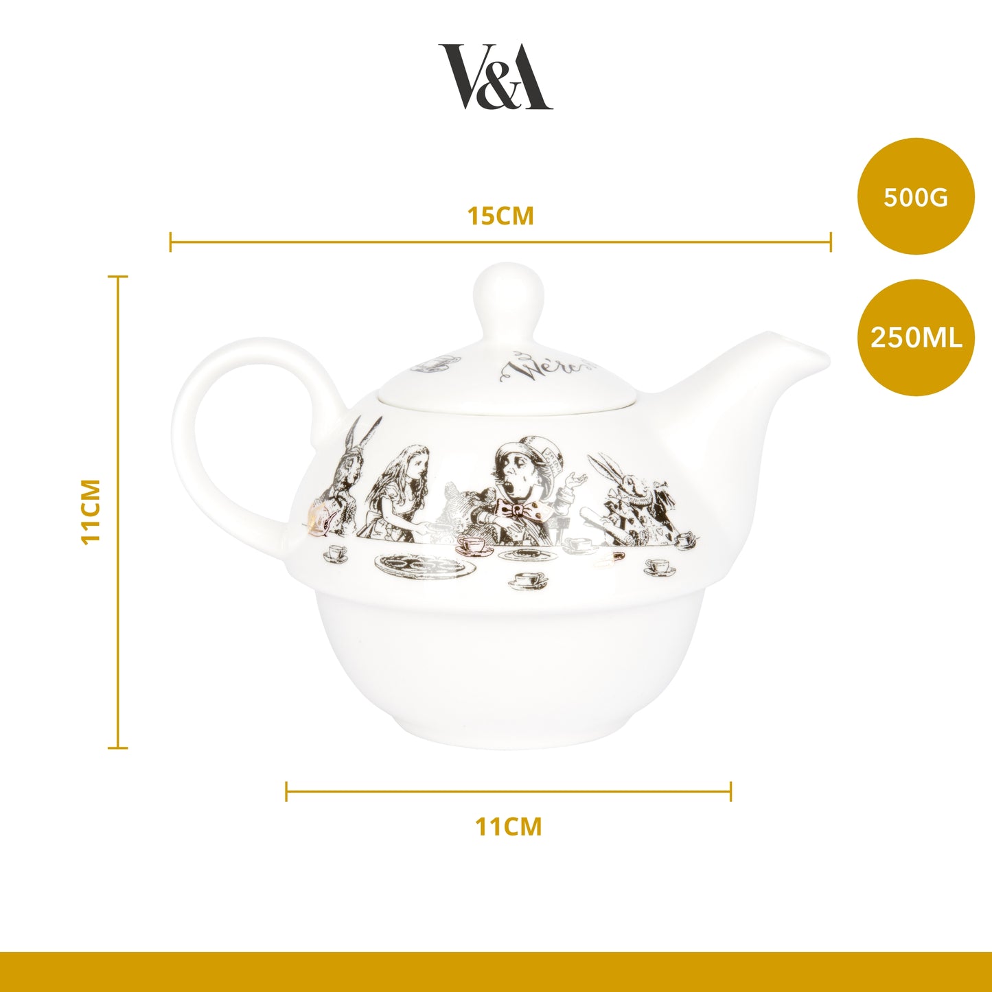 Mikasa x V&A Alice in Wonderland Tea for One 250ml