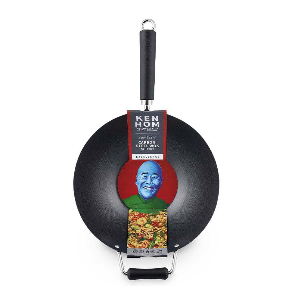 Ken Hom Excellence Carbon Steel Non Stick Wok